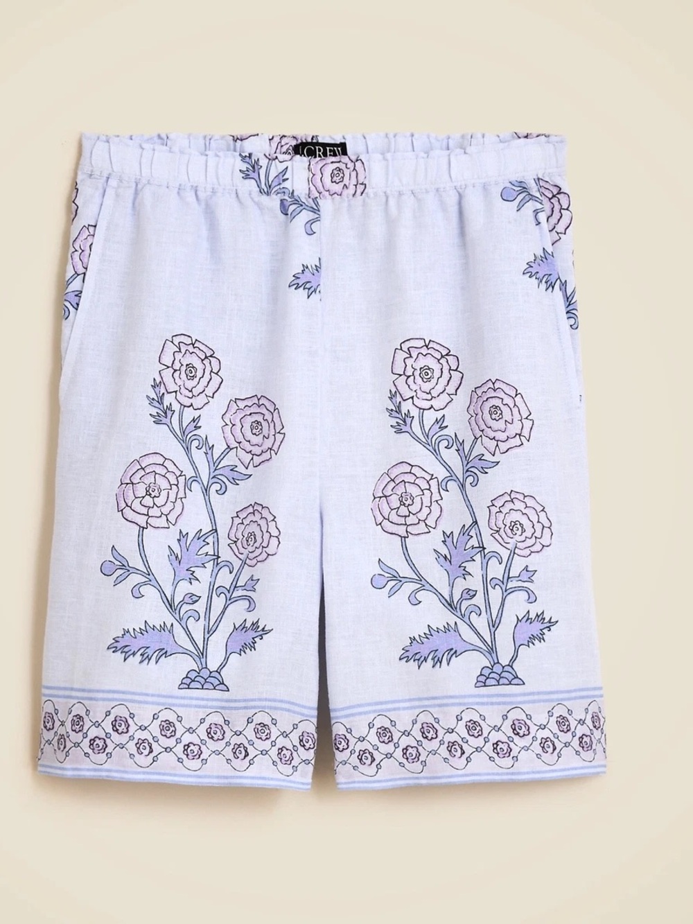 J. Crew 7" Stratus short in linen - Size Small